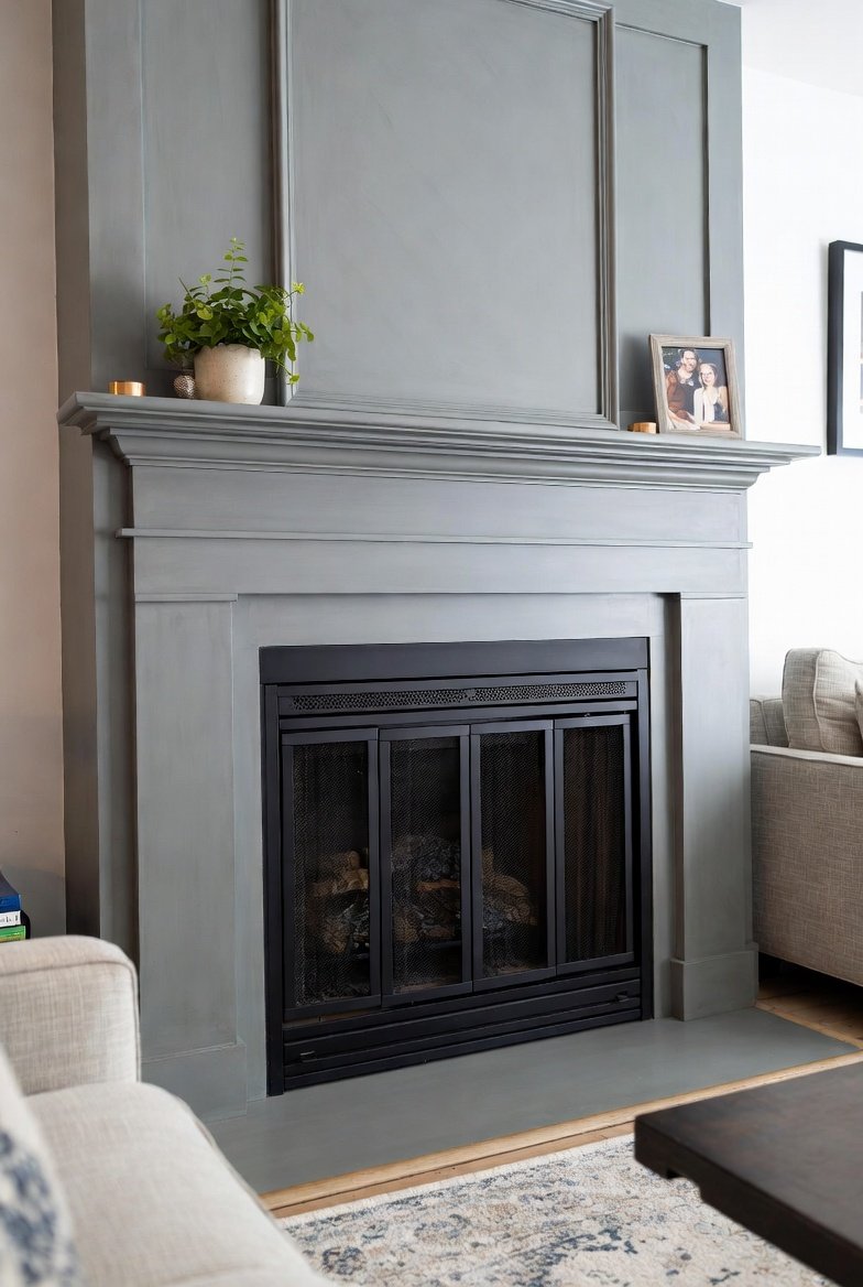 Brick Fireplace Paint Ideas