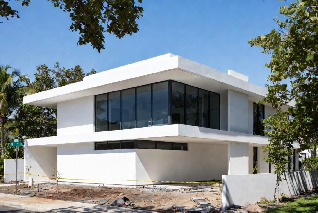 painted house elevation