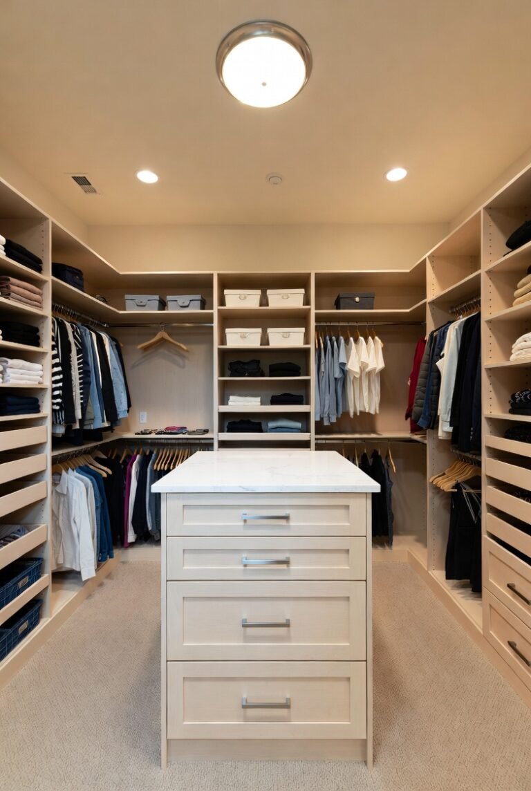 U shaped closet